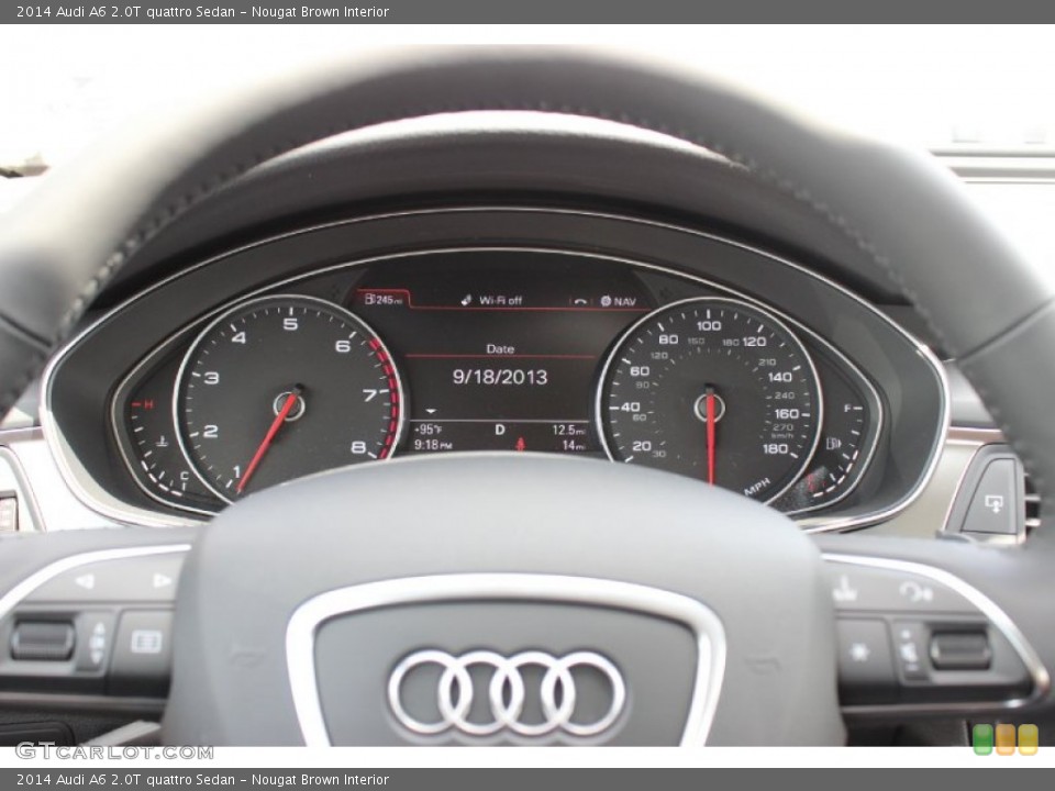 Nougat Brown Interior Gauges for the 2014 Audi A6 2.0T quattro Sedan #85902901