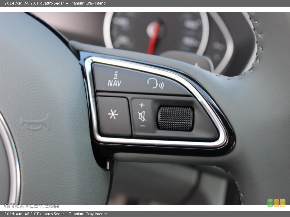 Titanium Gray Interior Controls for the 2014 Audi A6 2.0T quattro Sedan #85903534