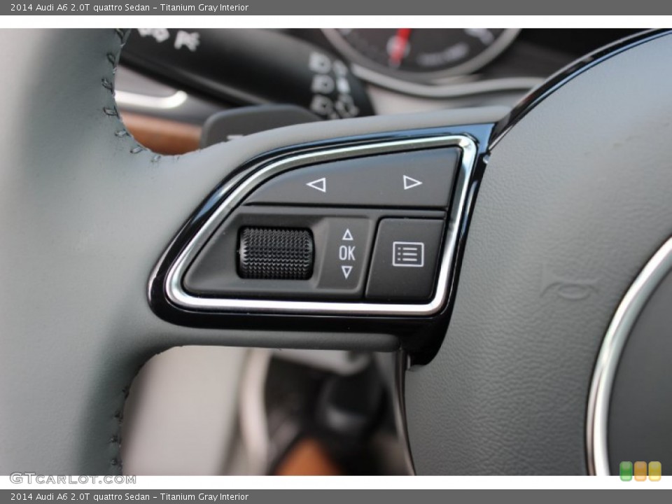 Titanium Gray Interior Controls for the 2014 Audi A6 2.0T quattro Sedan #85903558