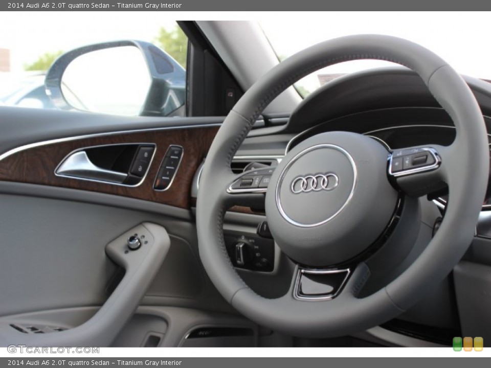 Titanium Gray Interior Steering Wheel for the 2014 Audi A6 2.0T quattro Sedan #85903648