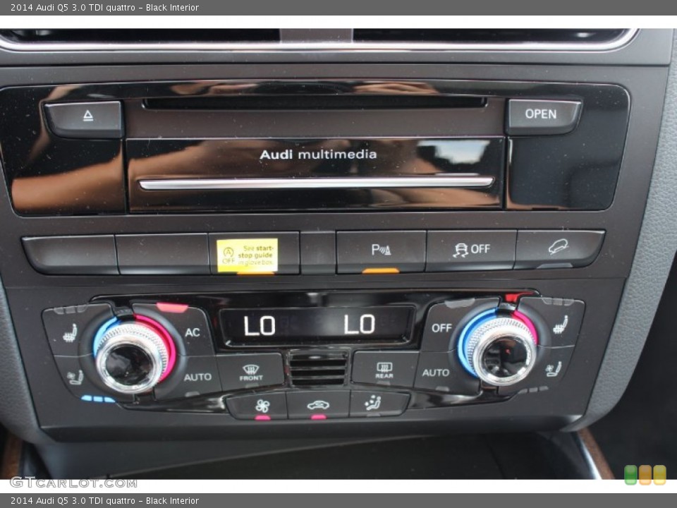 Black Interior Controls for the 2014 Audi Q5 3.0 TDI quattro #85905478
