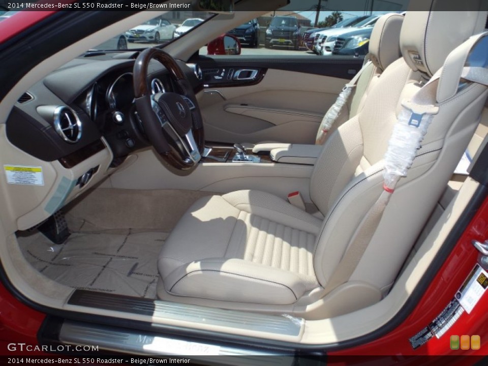 Beige/Brown Interior Photo for the 2014 Mercedes-Benz SL 550 Roadster #85906060