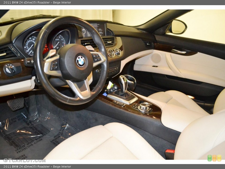 Beige Interior Prime Interior for the 2011 BMW Z4 sDrive35i Roadster #85906777