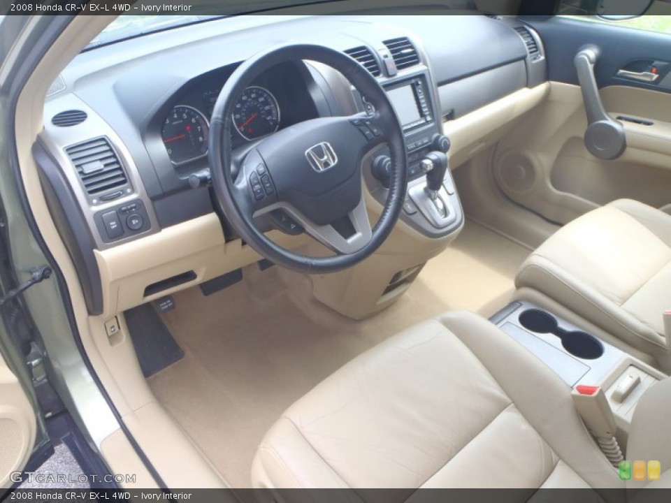 Ivory 2008 Honda CR-V Interiors