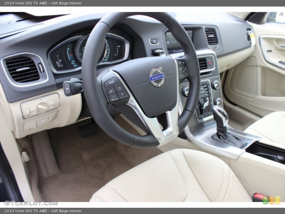 Soft Beige Interior Photo for the 2014 Volvo S60 T6 AWD #85911012