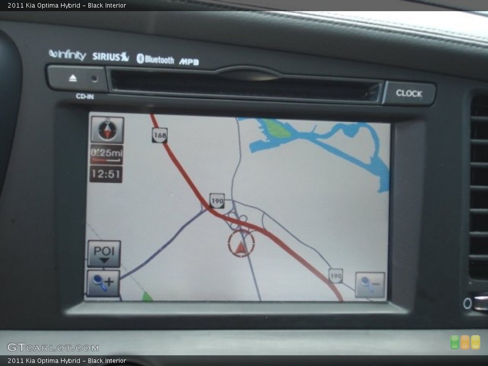 Black Interior Navigation for the 2011 Kia Optima Hybrid #85917600