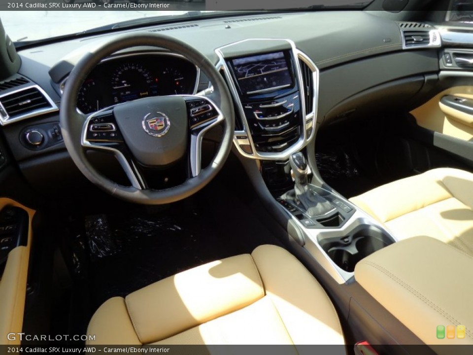 Caramel/Ebony Interior Prime Interior for the 2014 Cadillac SRX Luxury AWD #85917993