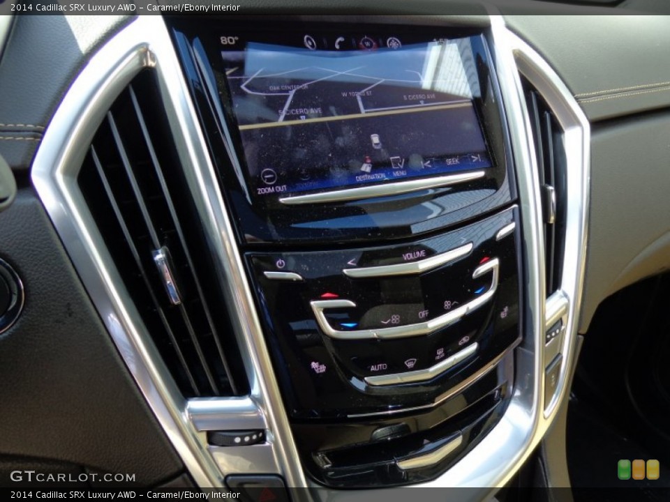 Caramel/Ebony Interior Controls for the 2014 Cadillac SRX Luxury AWD #85918187