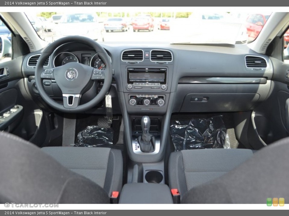 Titan Black Interior Dashboard for the 2014 Volkswagen Jetta S SportWagen #85918911