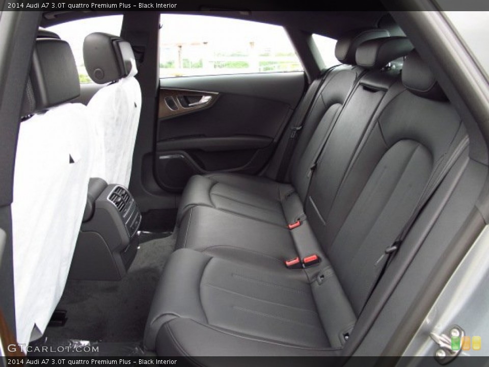 Black Interior Rear Seat for the 2014 Audi A7 3.0T quattro Premium Plus #85918938