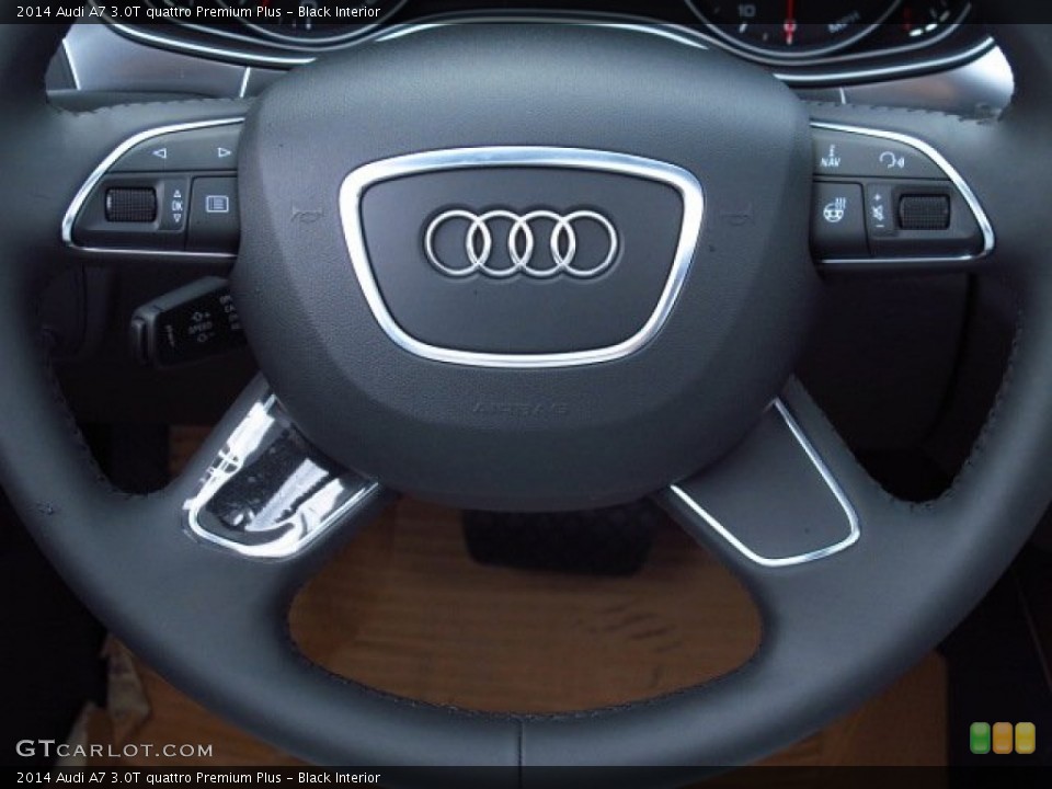 Black Interior Steering Wheel for the 2014 Audi A7 3.0T quattro Premium Plus #85919040