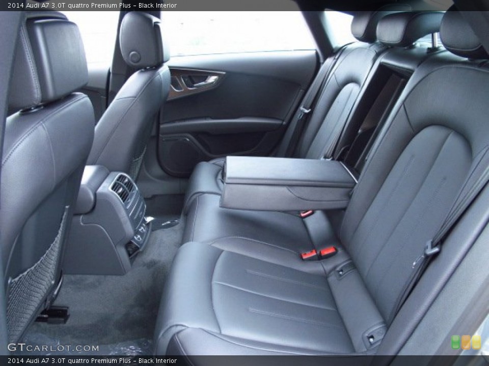 Black Interior Rear Seat for the 2014 Audi A7 3.0T quattro Premium Plus #85919553