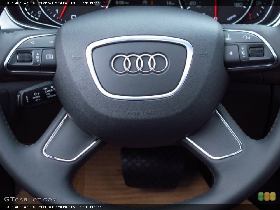 Black Interior Steering Wheel for the 2014 Audi A7 3.0T quattro Premium Plus #85919658