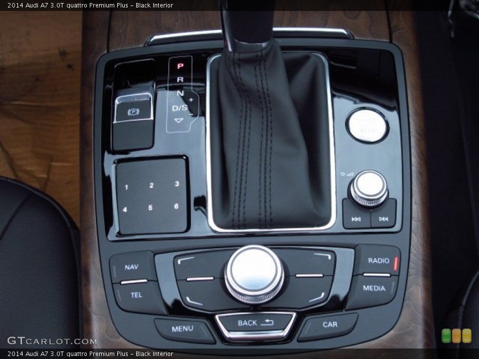 Black Interior Controls for the 2014 Audi A7 3.0T quattro Premium Plus #85919691