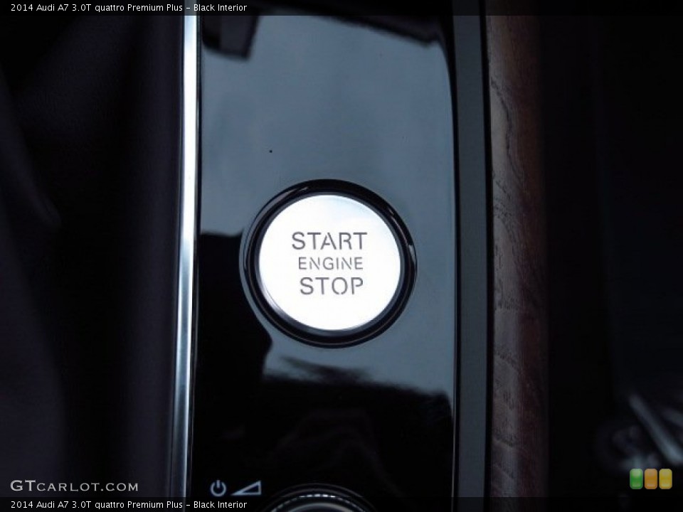 Black Interior Controls for the 2014 Audi A7 3.0T quattro Premium Plus #85919706