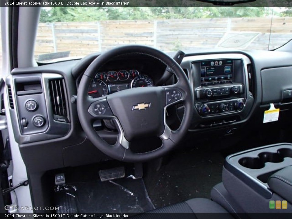 Jet Black Interior Dashboard for the 2014 Chevrolet Silverado 1500 LT Double Cab 4x4 #85920894