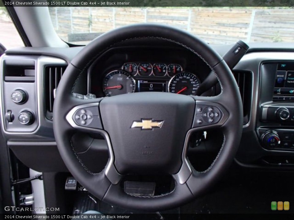 Jet Black Interior Steering Wheel for the 2014 Chevrolet Silverado 1500 LT Double Cab 4x4 #85921050