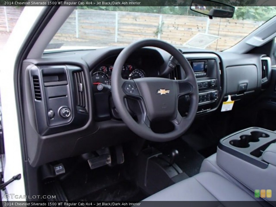 Jet Black/Dark Ash Interior Prime Interior for the 2014 Chevrolet Silverado 1500 WT Regular Cab 4x4 #85921344