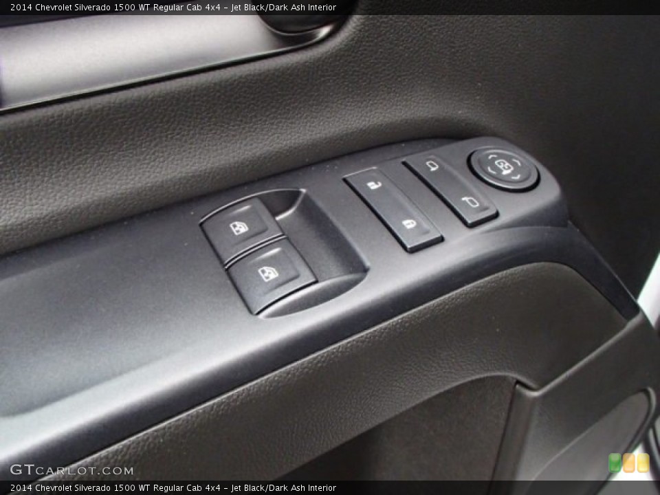 Jet Black/Dark Ash Interior Controls for the 2014 Chevrolet Silverado 1500 WT Regular Cab 4x4 #85921362