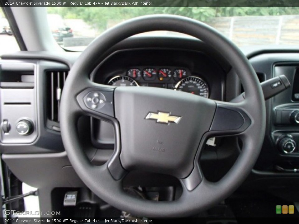 Jet Black/Dark Ash Interior Steering Wheel for the 2014 Chevrolet Silverado 1500 WT Regular Cab 4x4 #85921467