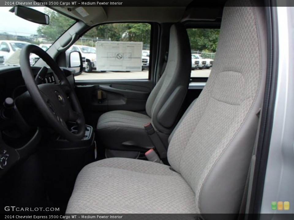 Medium Pewter Interior Front Seat for the 2014 Chevrolet Express 3500 Cargo WT #85921761
