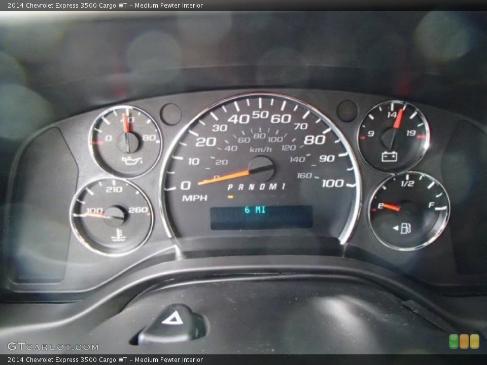 Medium Pewter Interior Gauges for the 2014 Chevrolet Express 3500 Cargo WT #85921890