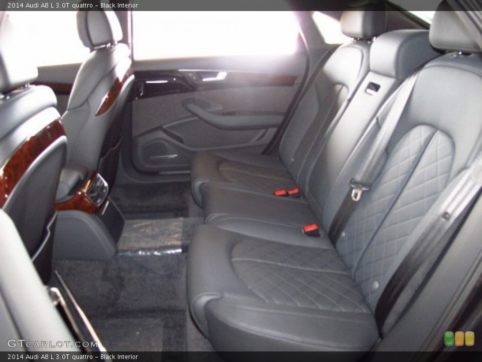 Black Interior Rear Seat for the 2014 Audi A8 L 3.0T quattro #85921986
