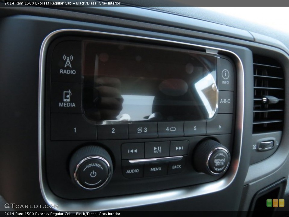 Black/Diesel Gray Interior Audio System for the 2014 Ram 1500 Express Regular Cab #85922388