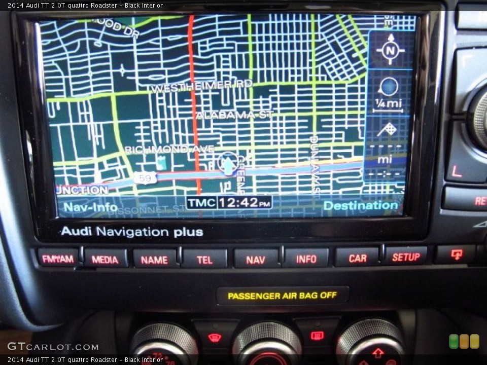 Black Interior Navigation for the 2014 Audi TT 2.0T quattro Roadster #85923291