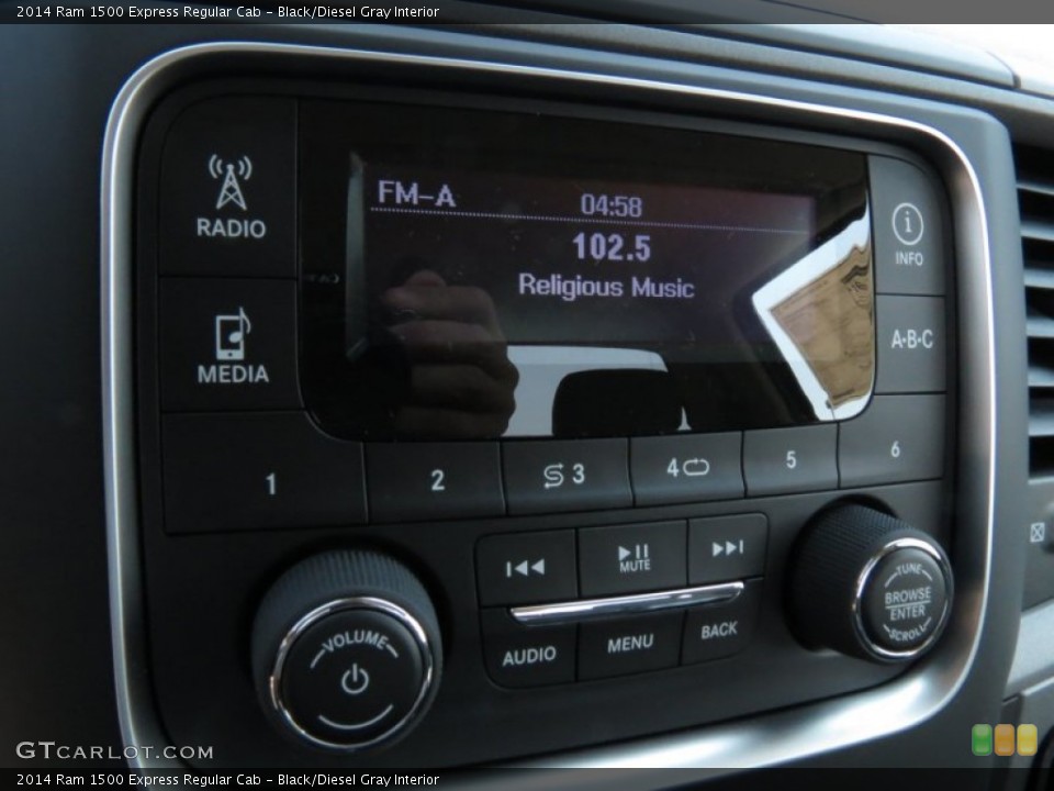 Black/Diesel Gray Interior Audio System for the 2014 Ram 1500 Express Regular Cab #85923681