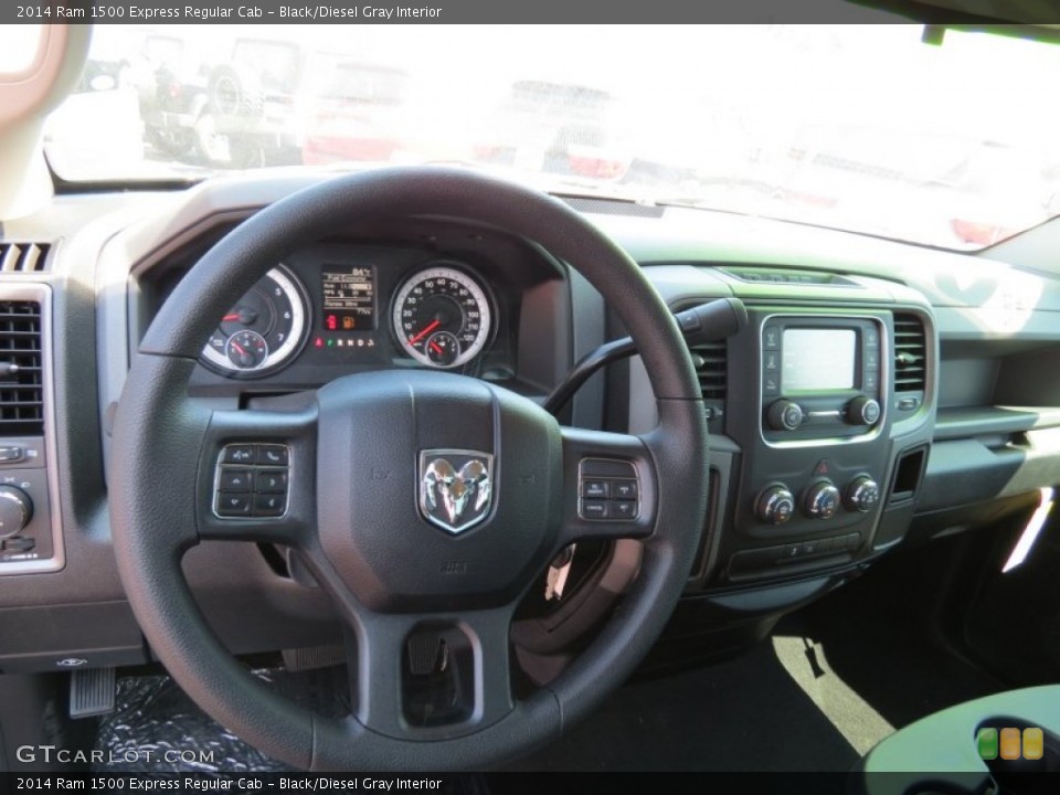 Black/Diesel Gray Interior Steering Wheel for the 2014 Ram 1500 Express Regular Cab #85925178
