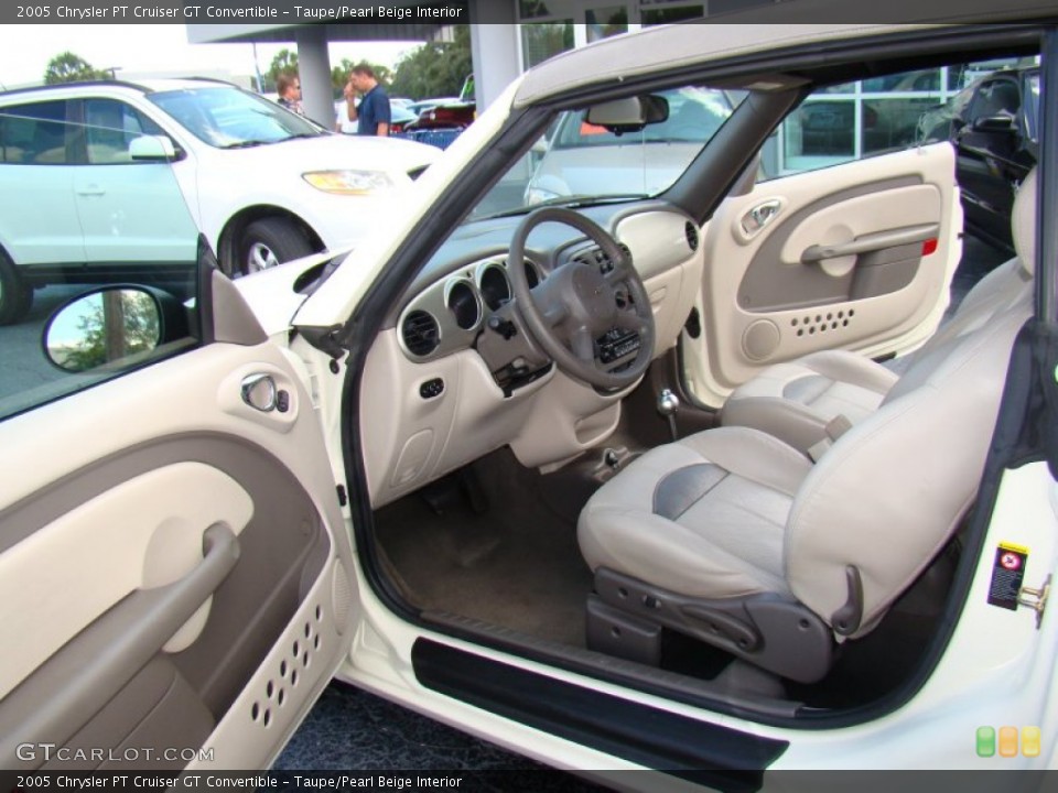 Taupe/Pearl Beige Interior Prime Interior for the 2005 Chrysler PT Cruiser GT Convertible #85925772
