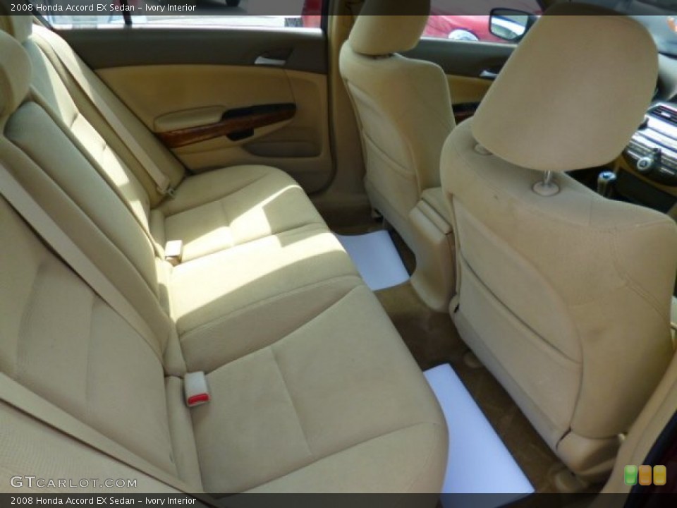 Ivory Interior Rear Seat for the 2008 Honda Accord EX Sedan #85925991