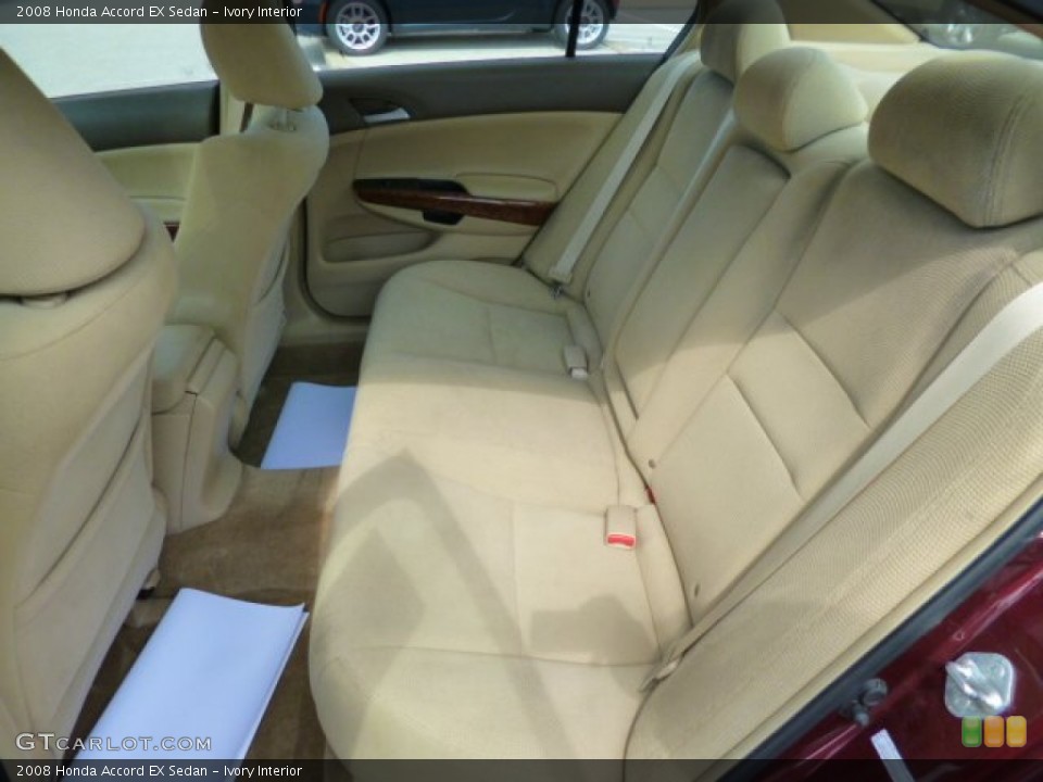 Ivory Interior Rear Seat for the 2008 Honda Accord EX Sedan #85926012