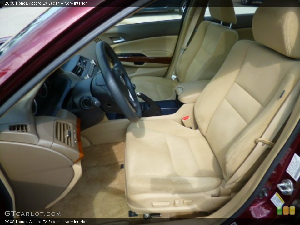 Ivory Interior Front Seat for the 2008 Honda Accord EX Sedan #85926051