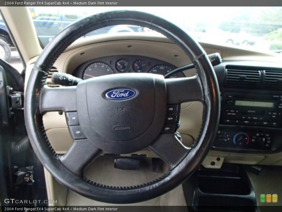 Medium Dark Flint Interior Steering Wheel for the 2004 Ford Ranger FX4 SuperCab 4x4 #85928121
