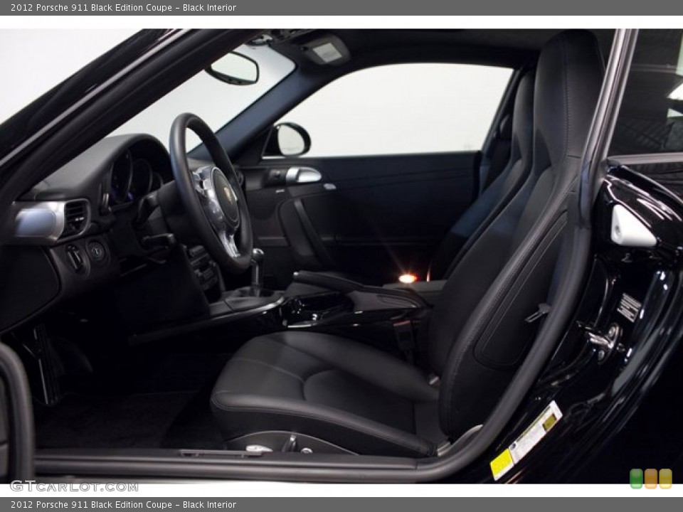 Black Interior Photo for the 2012 Porsche 911 Black Edition Coupe #85929375