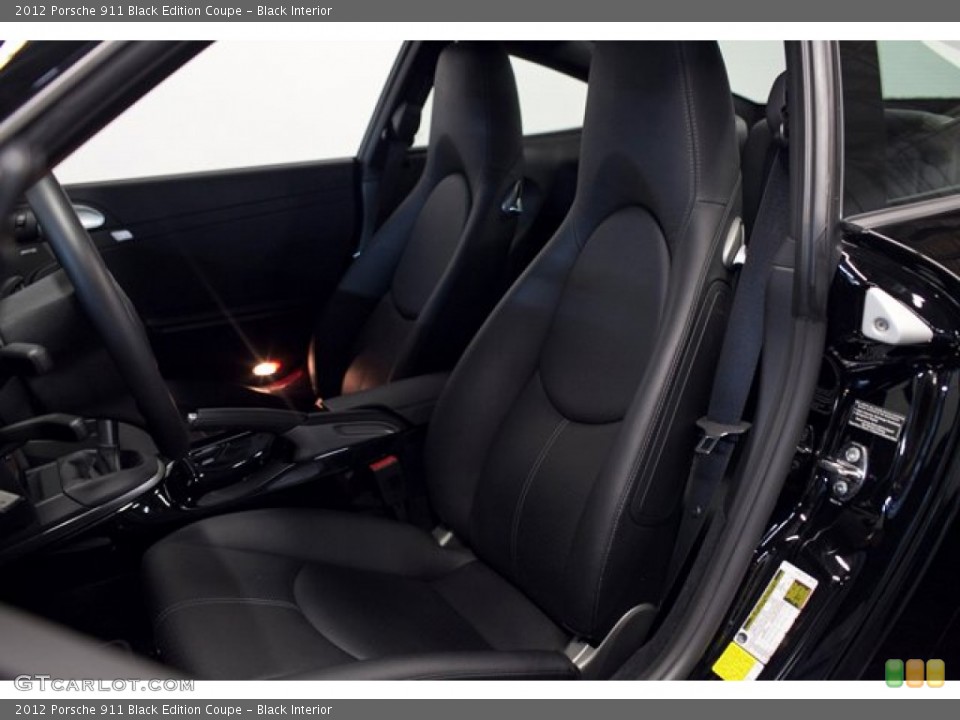 Black Interior Front Seat for the 2012 Porsche 911 Black Edition Coupe #85929504