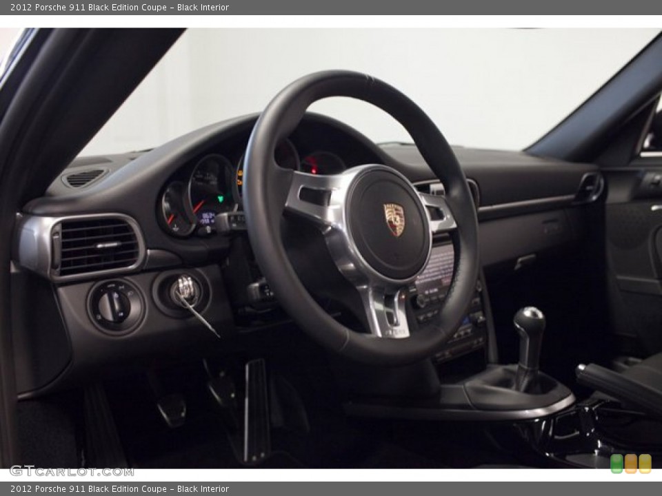 Black Interior Steering Wheel for the 2012 Porsche 911 Black Edition Coupe #85929528