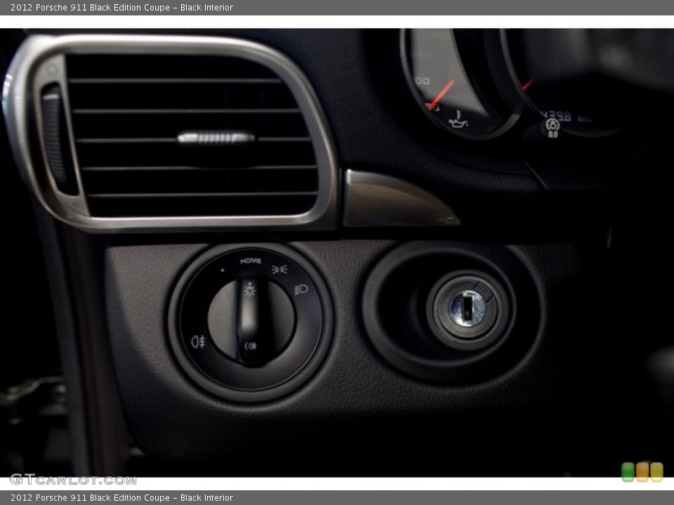 Black Interior Controls for the 2012 Porsche 911 Black Edition Coupe #85929552