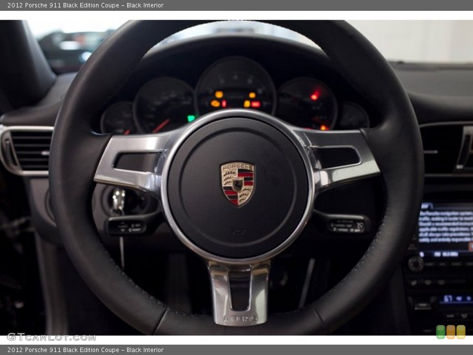 Black Interior Steering Wheel for the 2012 Porsche 911 Black Edition Coupe #85929568