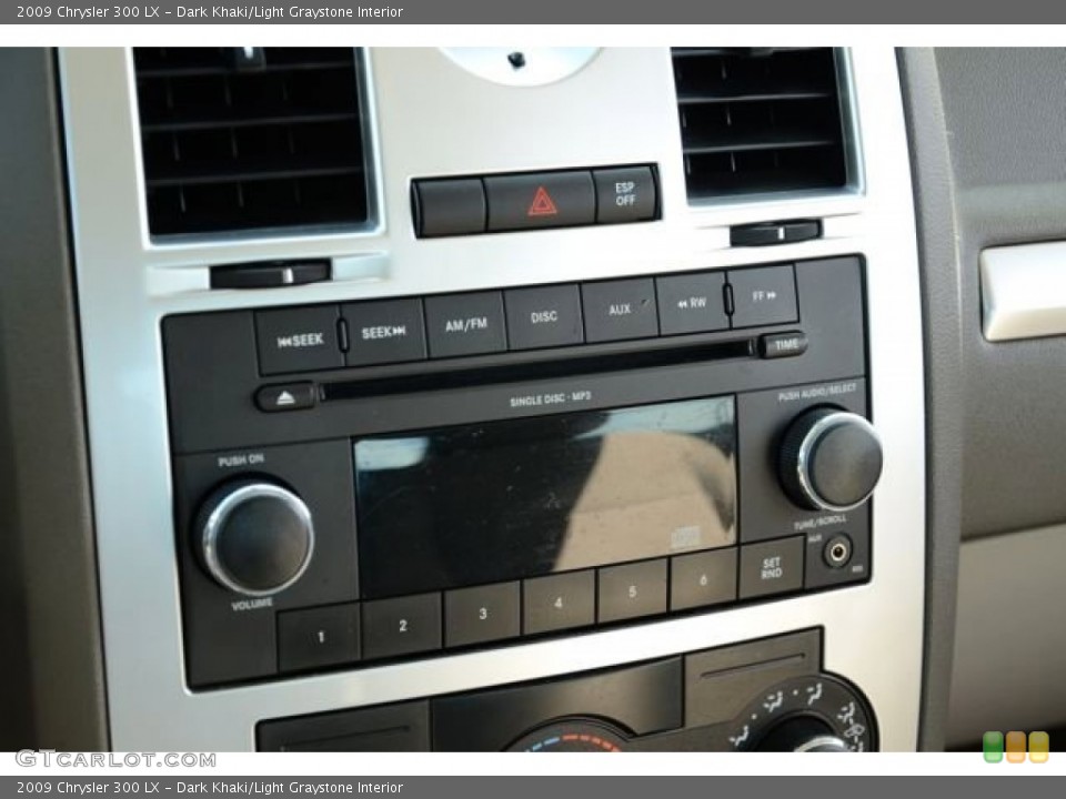 Dark Khaki/Light Graystone Interior Audio System for the 2009 Chrysler 300 LX #85930473