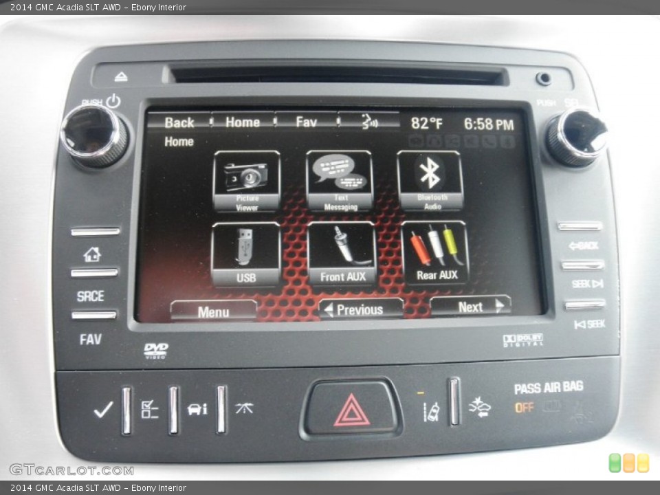 Ebony Interior Controls for the 2014 GMC Acadia SLT AWD #85931766