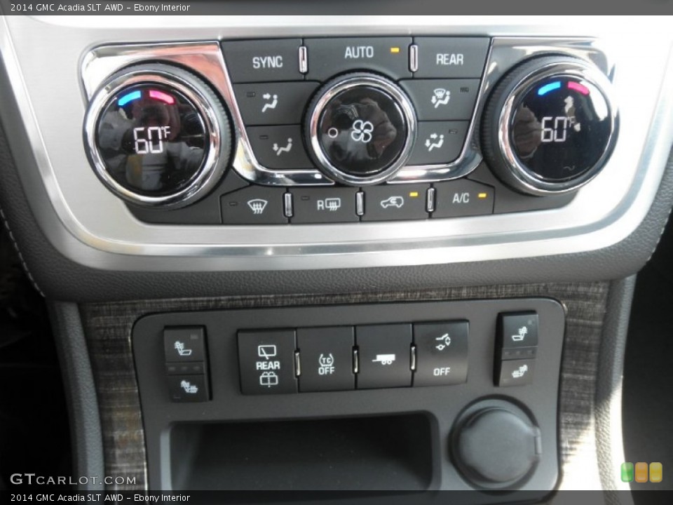 Ebony Interior Controls for the 2014 GMC Acadia SLT AWD #85931853
