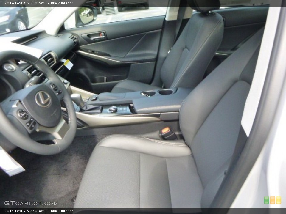 Black Interior Front Seat for the 2014 Lexus IS 250 AWD #85932615