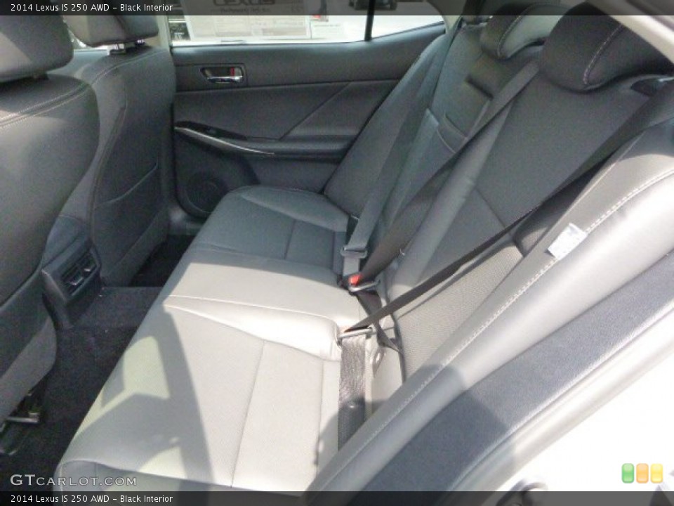 Black Interior Rear Seat for the 2014 Lexus IS 250 AWD #85932639
