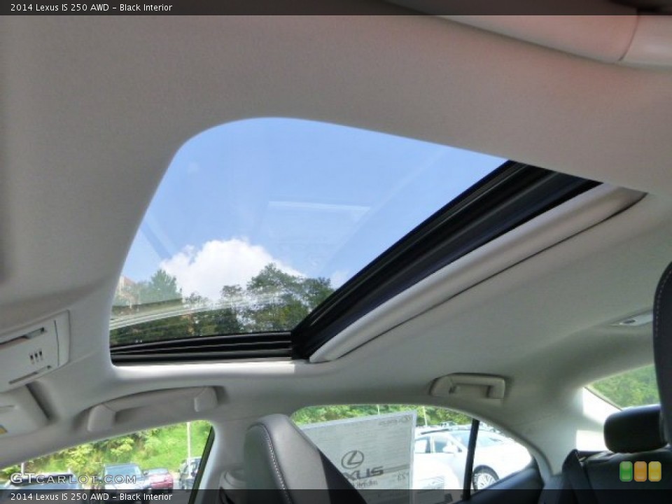 Black Interior Sunroof for the 2014 Lexus IS 250 AWD #85932711