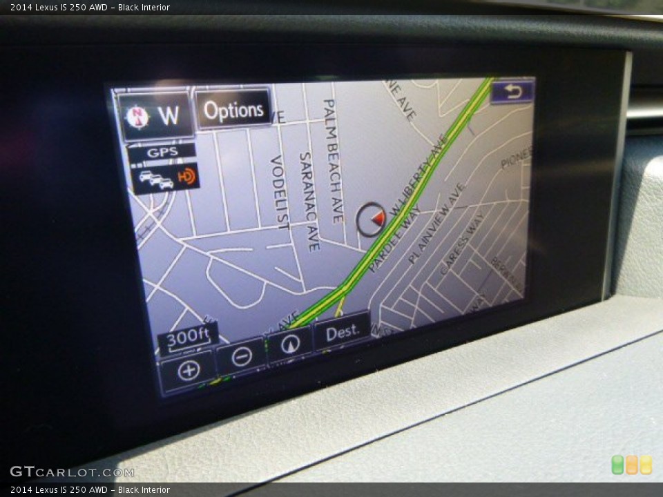 Black Interior Navigation for the 2014 Lexus IS 250 AWD #85932756