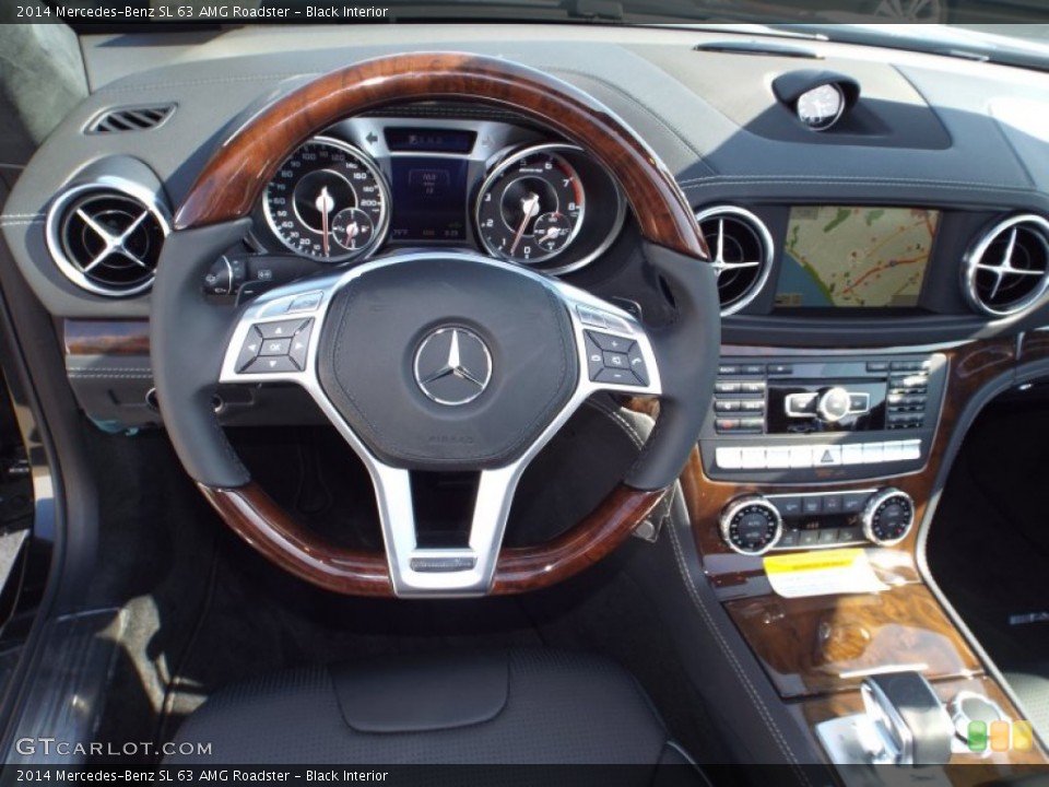 Black Interior Dashboard for the 2014 Mercedes-Benz SL 63 AMG Roadster #85934178