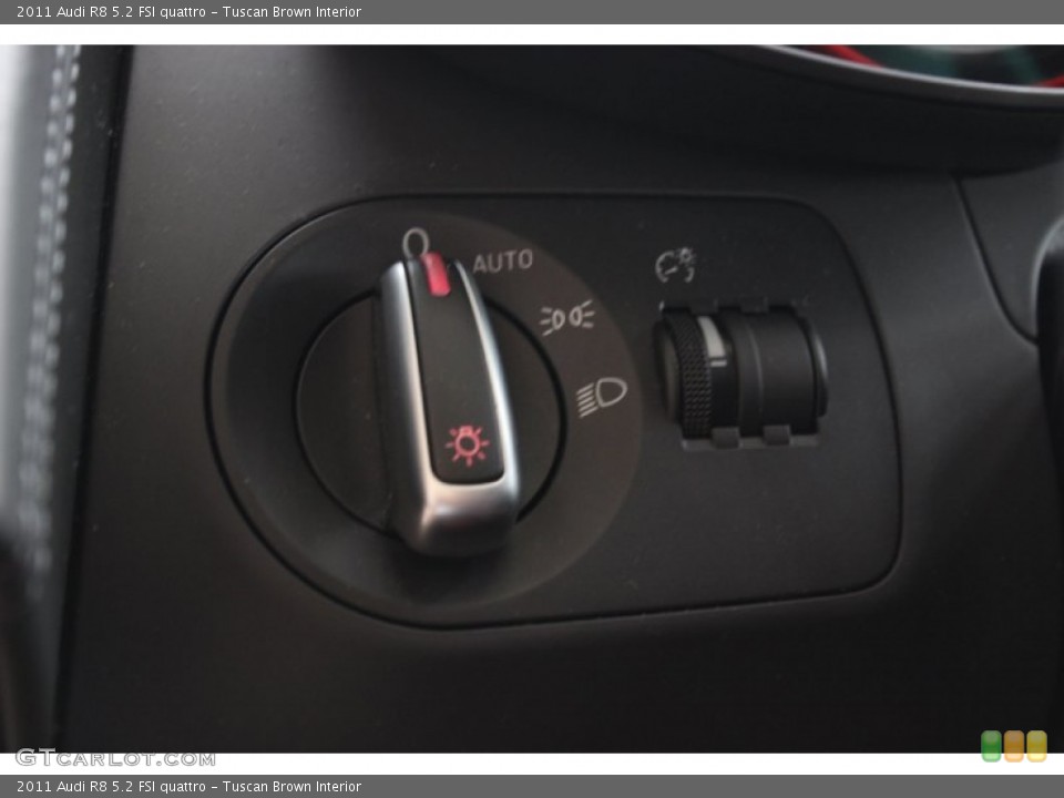 Tuscan Brown Interior Controls for the 2011 Audi R8 5.2 FSI quattro #85934355